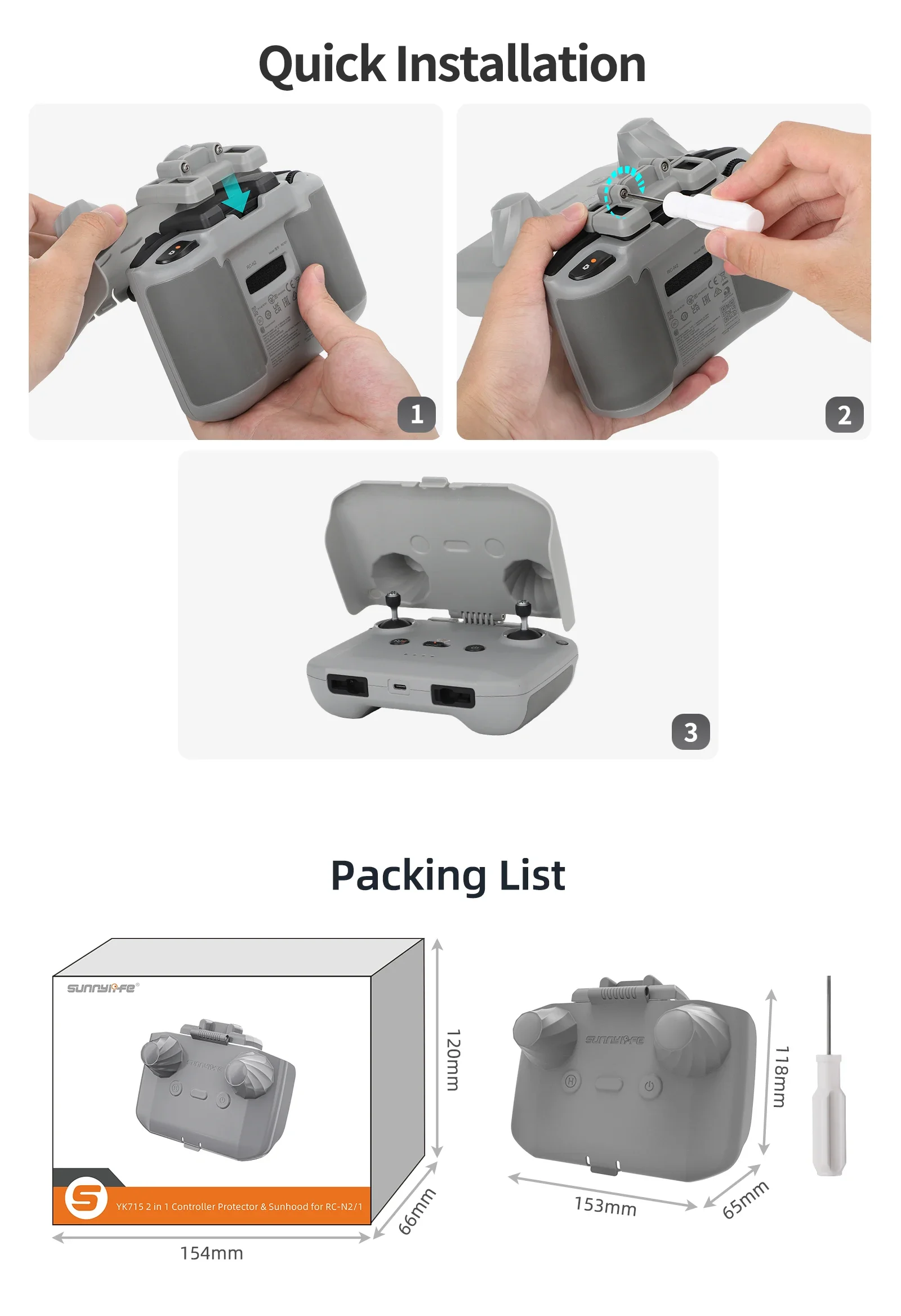 2 in 1 Controller Protector Su - Drone Joystick Cover 评论和价格