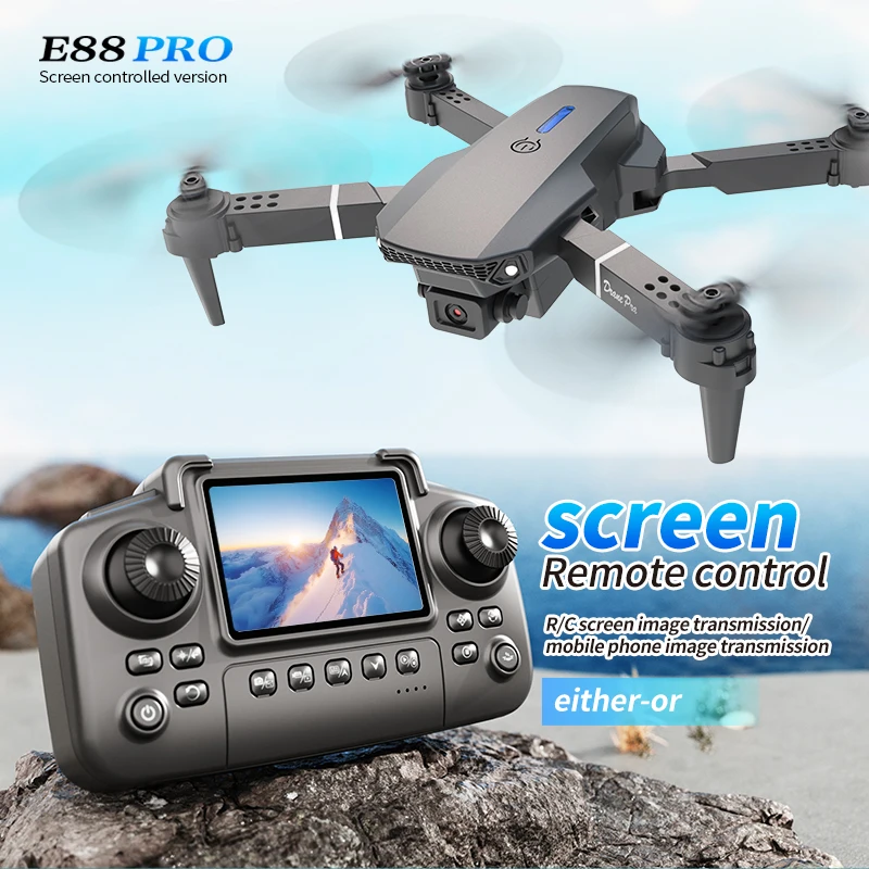 Professional E88 PRO Drone wit - Drone Controller Screen 评论和价格