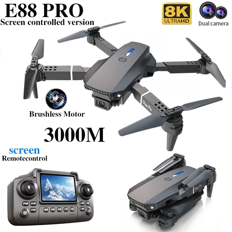 Professional E88 PRO Drone wit - Drone Controller Screen 评论和价格