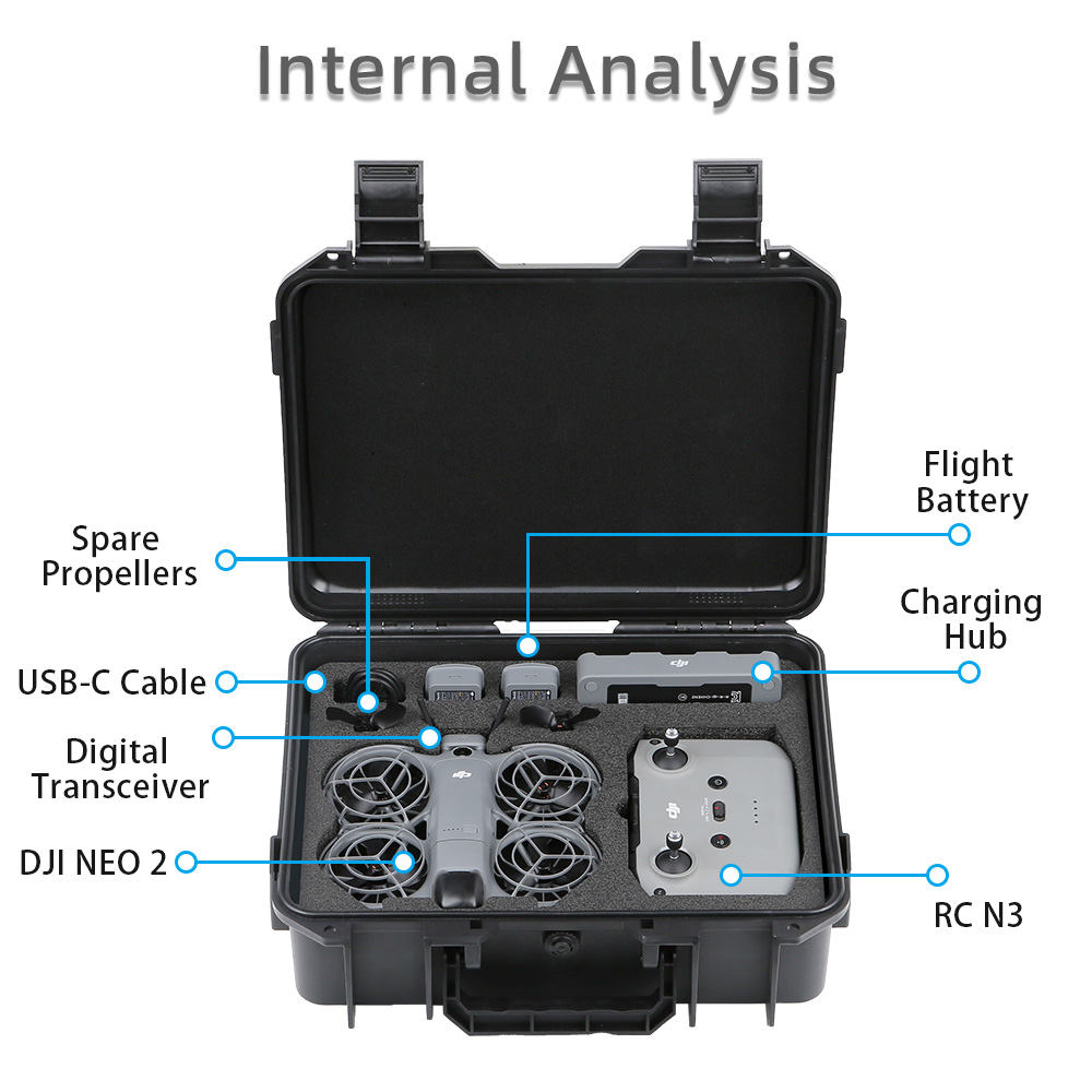 For DJI NEO 2 Case Bag Explosi - Drone Hard Shell Case 评论和价格